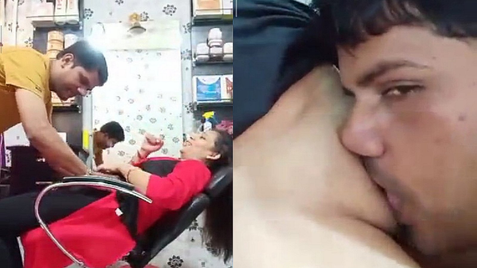 Beauty parlor mein Desi Bhabhi Ne apni Pati Ko chut chatwali