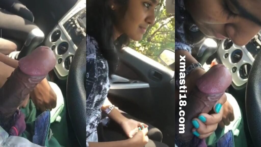 Cute college girl car mein apne bf ka mota lamba lund apne muhn mein lekar lollipop ki tarah suck kar rahi hai aur apne bf ko deep blowjob de rahi hai. Yah ladki lund chusne ki bahut shaukin hai aur aksar jab bhi mauka milta hai to apne bf ka mota lund achhe se chus kar bf ko khush kar deti hai.