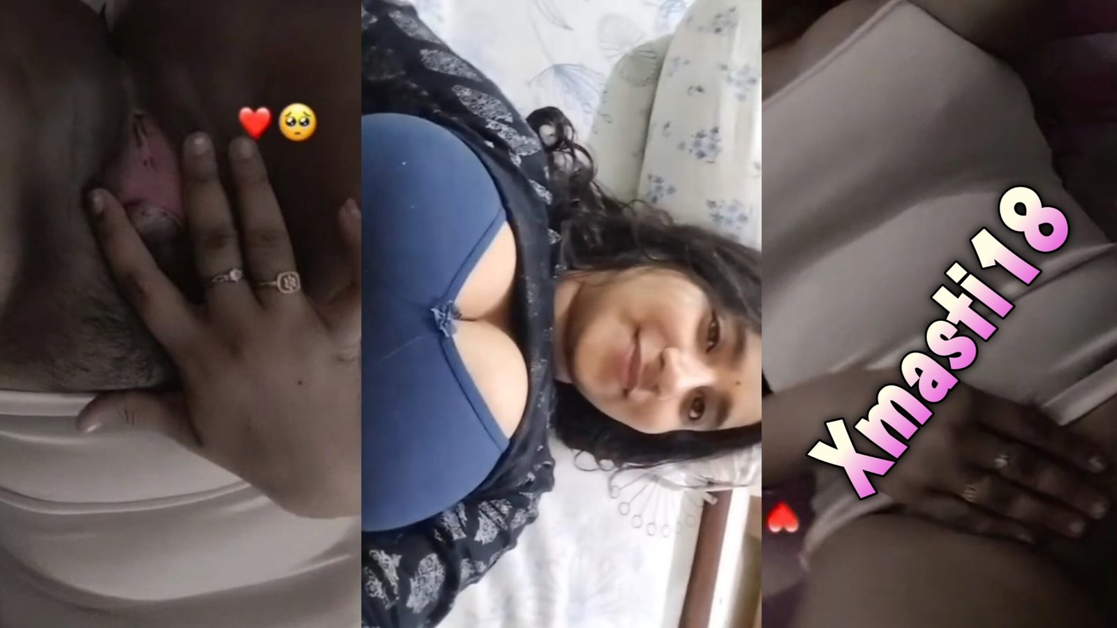 big Boob’s sexy indian girlfriend showing teasing rubbing her pussy