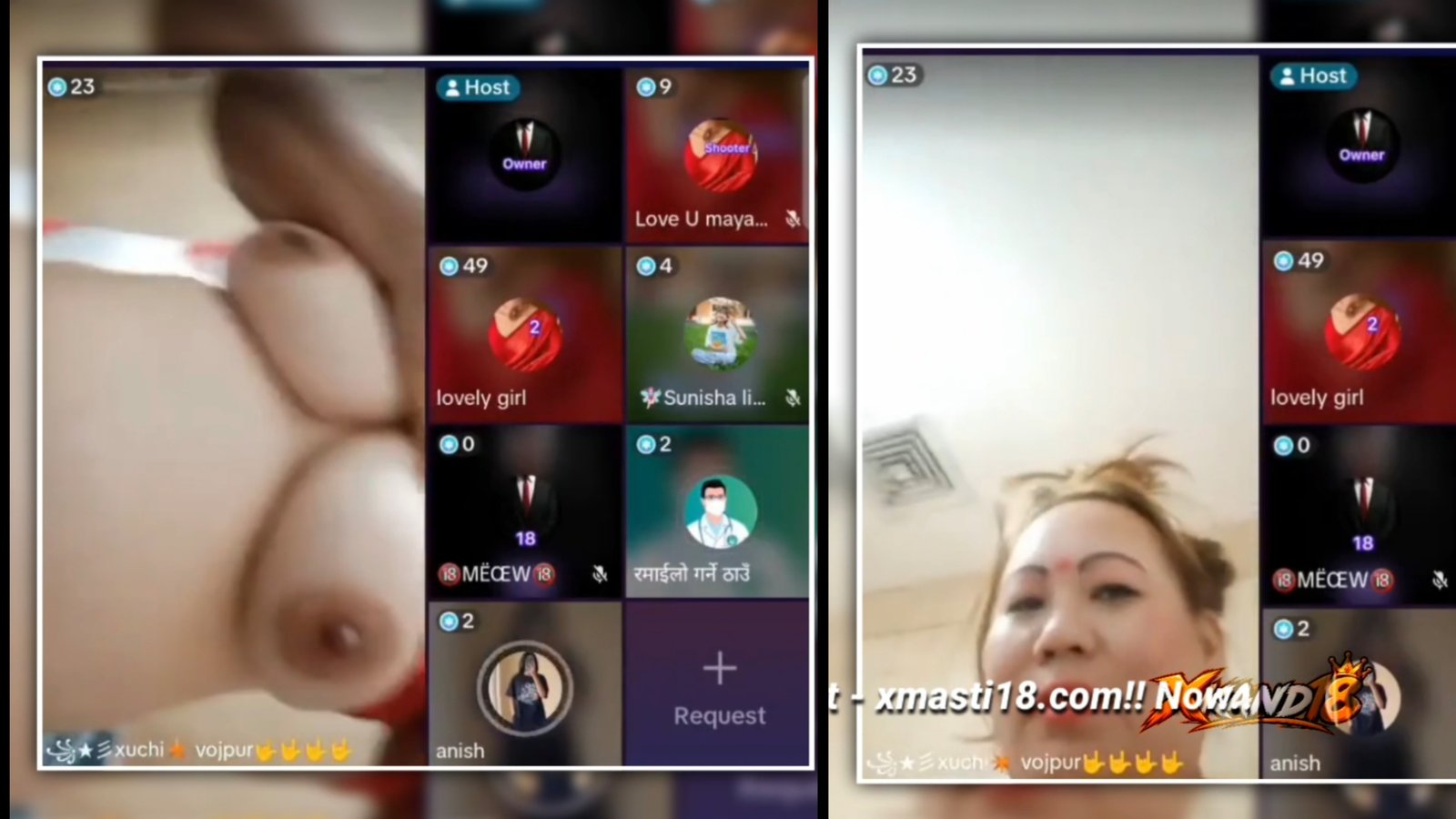 Nepali 56 Old TikToker Live Mein Apni Boobs Dikha Rahi hai