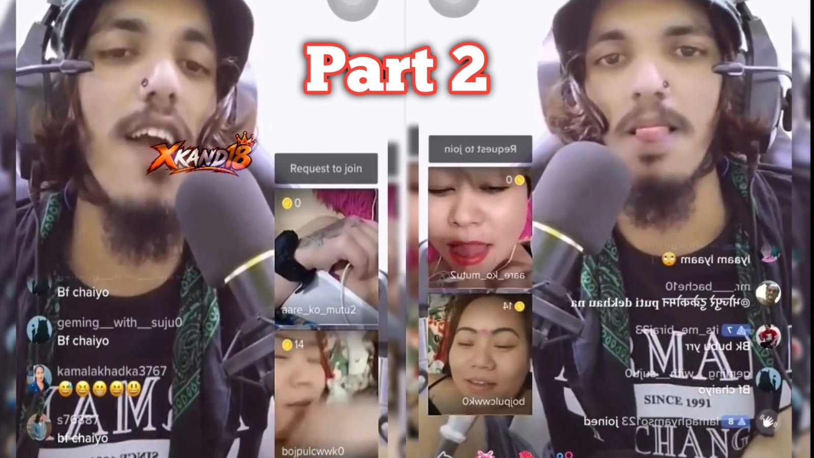 Nepali TikToker Live Per Apani Boobs Dikha Rahi hai Part 2