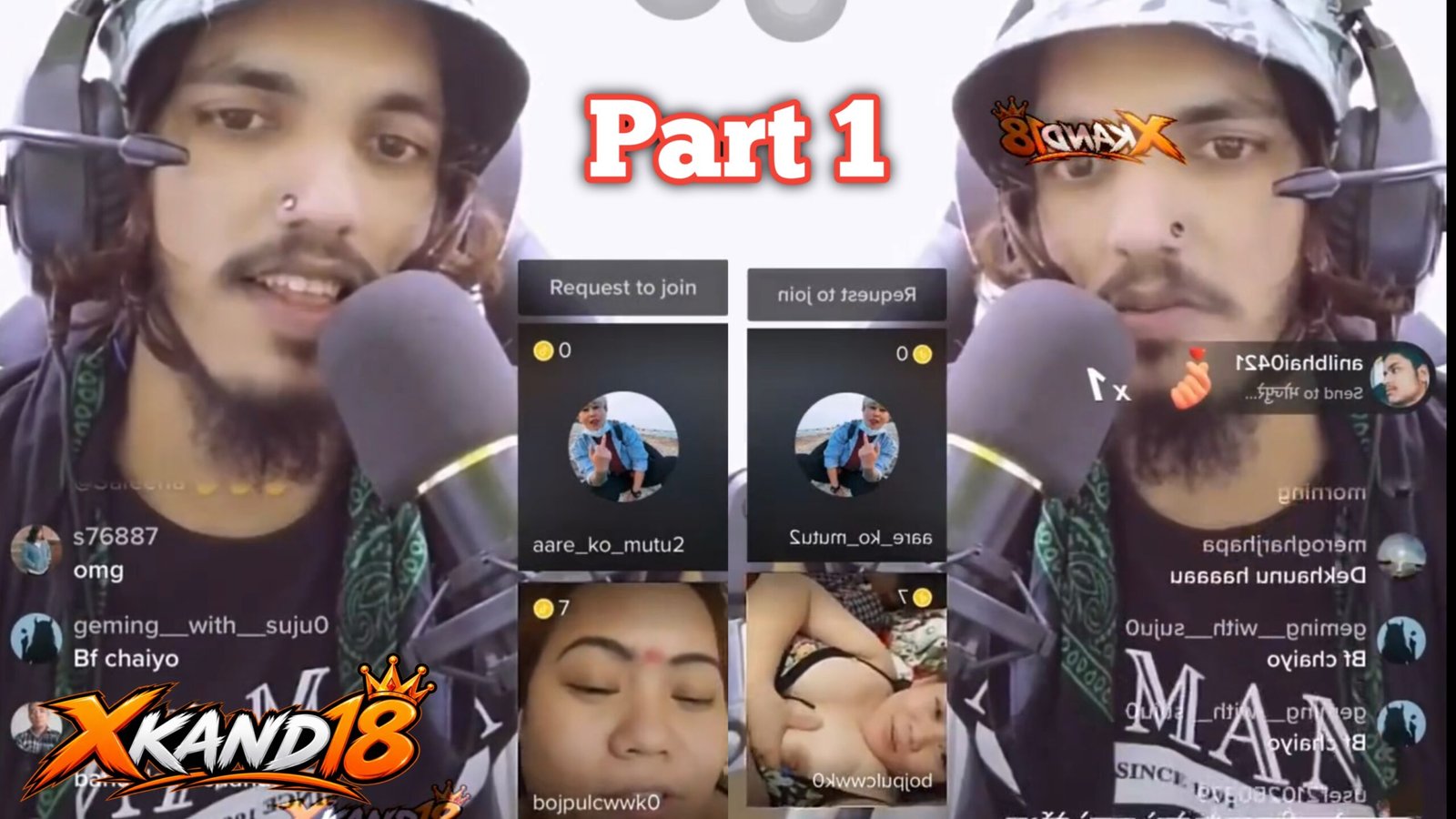 Nepali TikToker apani Boobs Dikha Rahi Live Mein Part 1